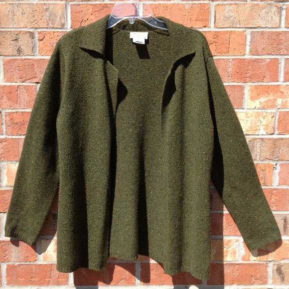 Talbots Sweaters - Talbots Woman Cardigan Petites Size Small Green